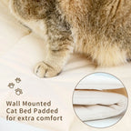 Katzen-Hängemattenbett zur Wandmontage, kletternd, für Katzen, Kätzchen, Bett, Möbel, stabiles Regal, Sitzstangen, Katzenhaus zum Schlafen, Spielen, Zubehör