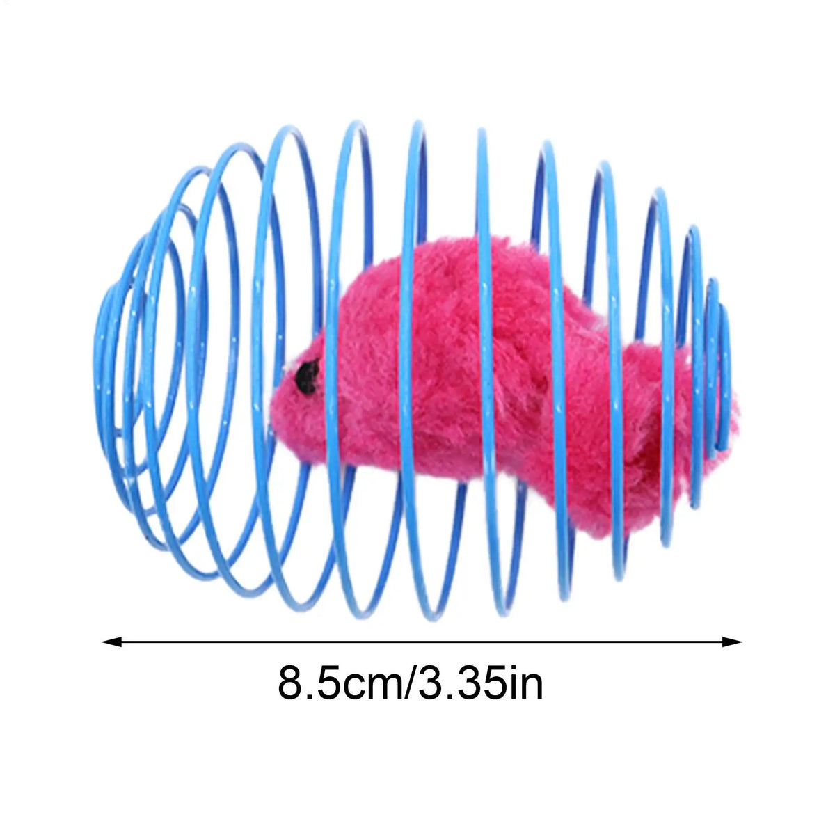 Cat Spiral Toy Interactive Fun Colorful Stretchable Spring Indoor Cat Toys for Home Outdoor Play Training Exercise Mental
