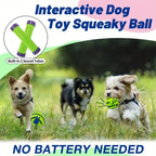 Lustiger interaktiver Quietschball - Bälle für Hunde-IQ-Training, interaktives Haustierspielzeug, stimulierendes Spiel, mentale Stimulation und Bewegung