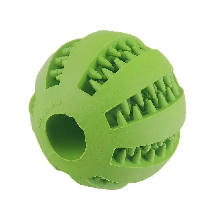 Hundespielzeugball, Ungiftiger Bissfester Spielzeugball für Haustierhunde, Welpen, Katzen, Hundefutterspender, Kauspielzeug, Zahnreinigungsball