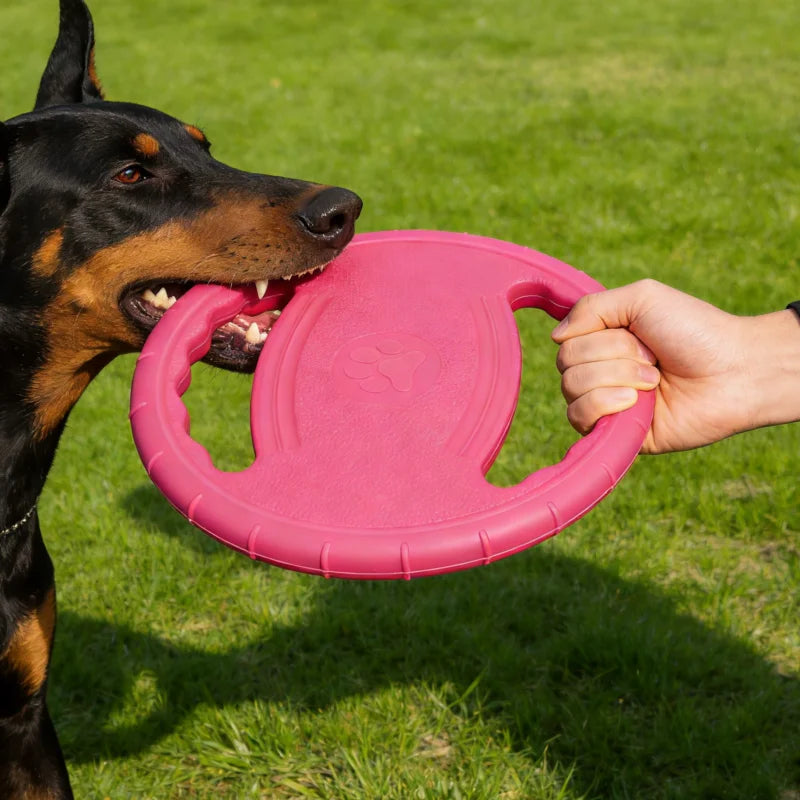 Hunde EVA Flugscheibe Zahn Kaubare Spielzeug Trainierbar Unzerstörbar Haustierbedarf Spielzeuge Groß Sicher Klein Hund Gelenk Robust Spielzeug Widerstandsfähig