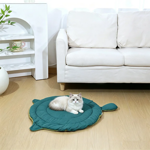 Cat Bed Mat for Sleeping, Big Face Cat Style Cat Bed Pad for All Seasons, Soft Breathable Washable Pet Cushion for Cats Dogs