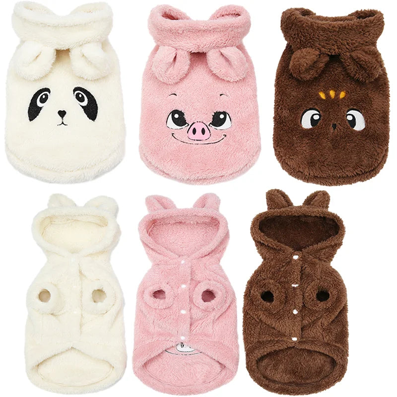 Modische Winter Haustier Hundekleidung Hundemantel Jacke Perro Französische Bulldogge Kleidung Süßer Hunde Hoodie Für Hunde Haustier Kleidung Mops