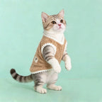 Weiche, gemütliche Katzenkleidung Herbst Winter Warmer Fleece Pullover für kleine Hunde Welpen Kätzchen Jacke Mantel Haustier Kostüm Pullover