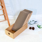 4 Pack 1 Cat Scratching Post Cardboard Box for Indoor Cats, Cat Scratching Mat Cardboard Box for Indoor Cats and Kittens