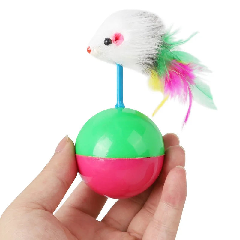 Neue Katzenspielzeuge Set Maus Wackeltier Lustige neckende Katzen und Hunde Selbstspielzeug Haustierbedarf Spielzeugset Neckende Katzenspielzeuge