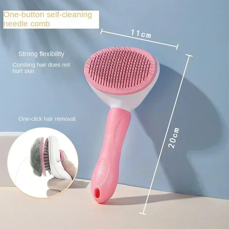 For Cat Accessories Dog Grooming Equipment Cats Products Non-slip Beauty Brush Pet Hair Removal Comb Things Supplies Home Garden