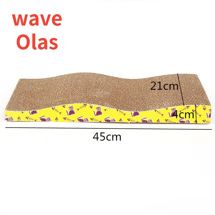 Pet Cat Scratching Corrugated Board Grinding Claw Plate+Catnip Paper Pad Climbing Frame Scraper Mat Cat Cardboard Cat Toys