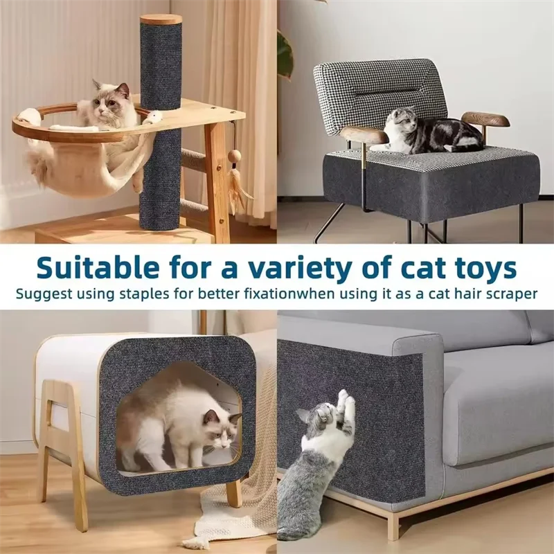 7 Farben Katzenkratzbaum Sofa Protektor Kratzpolster Schutz Zuschneidbar Selbstklebender Teppich DIY Kratzmatte