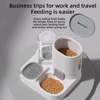 Cat Feeding Water Feeder Dog Bowl Cat Bowl Smooth Food and Water Supply Two-in-One Water Dispenser Cat Bowl Pet Supplies