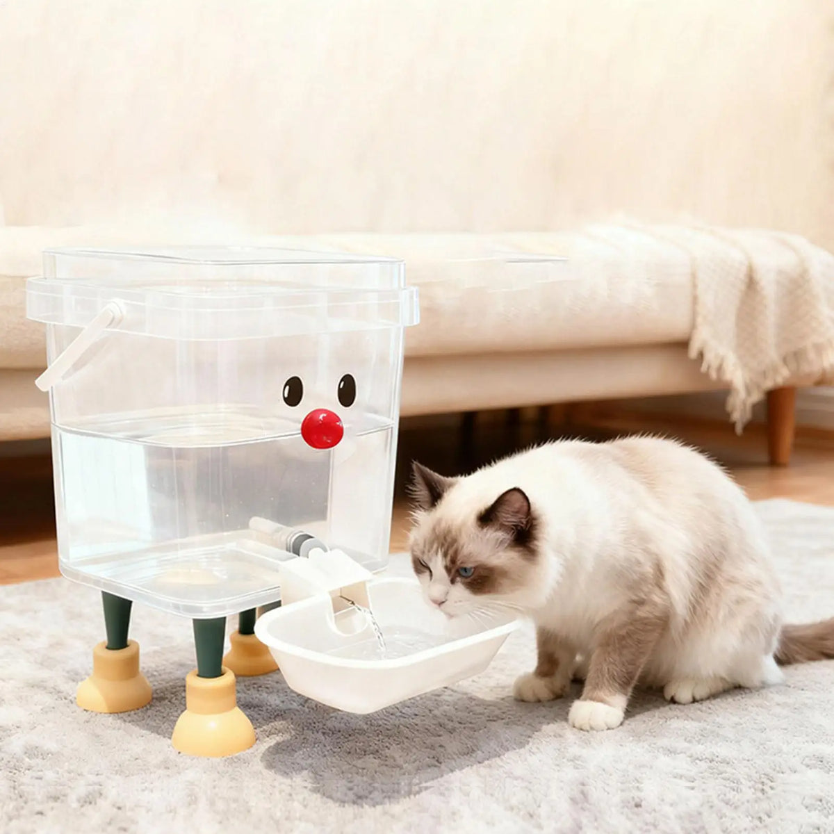 3/5L Dog Automatic Water Dispenser Auto Cat Dog Fountain Bowl Cartoon Puppy Fountain Dispenser For Home Living Room