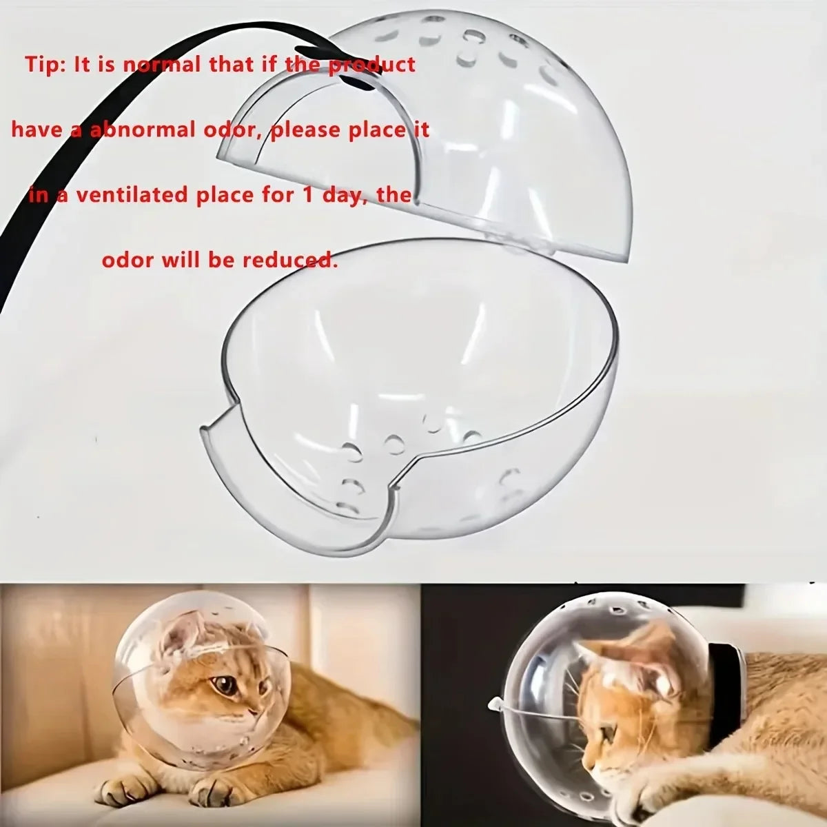Katzenkopfschutzball, Haustierpflegezubehör, atmungsaktive Maske, Schwimmhelm, Katzenzubehör