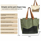 Atmungsaktive Haustiertragetasche Handtasche Schultertasche Kleine Mittelgroße Hunde Katzen Oxford-Canvas Tragbares Outdoor-Reise-Pack Haustierbedarf