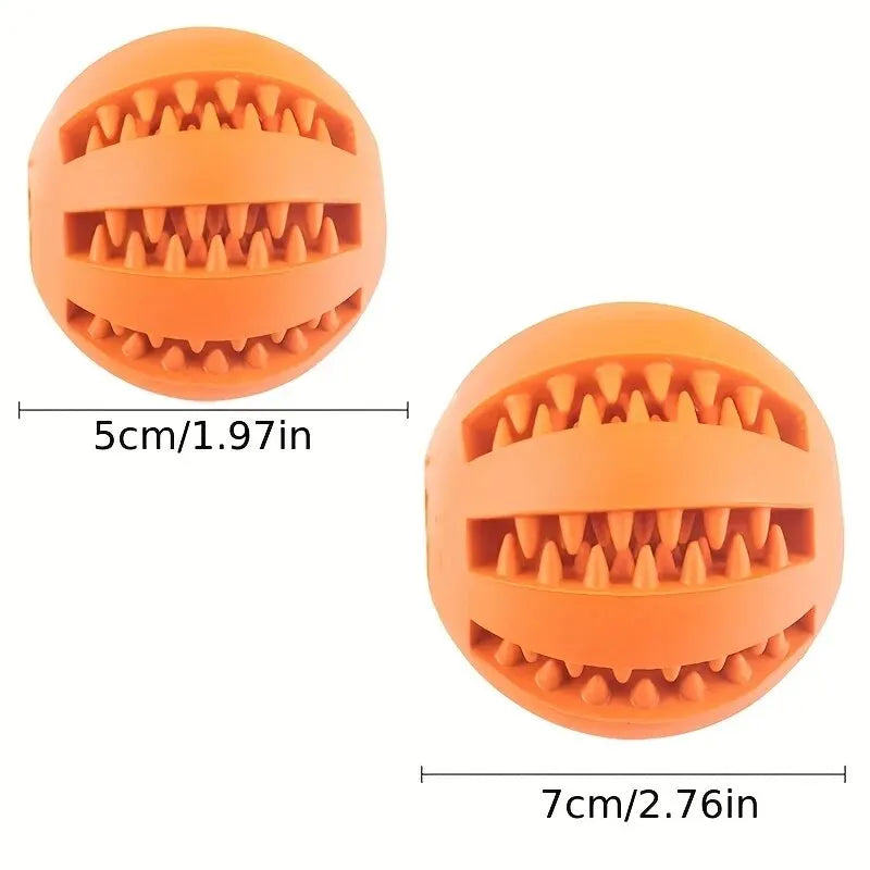 Hundespielzeugball, Ungiftiger Bissfester Spielzeugball für Haustierhunde, Welpen, Katzen, Hundefutterspender, Kauspielzeug, Zahnreinigungsball