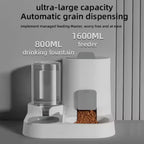 Cat Feeding Water Feeder Dog Bowl Cat Bowl Smooth Food and Water Supply Two-in-One Water Dispenser Cat Bowl Pet Supplies