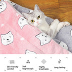 Verdickte Katzenmatte, atmungsaktive Flanell Katzen-Schlafmatte, weiches Hundekissen für kleine Hunde, winterwarme Katzendecke