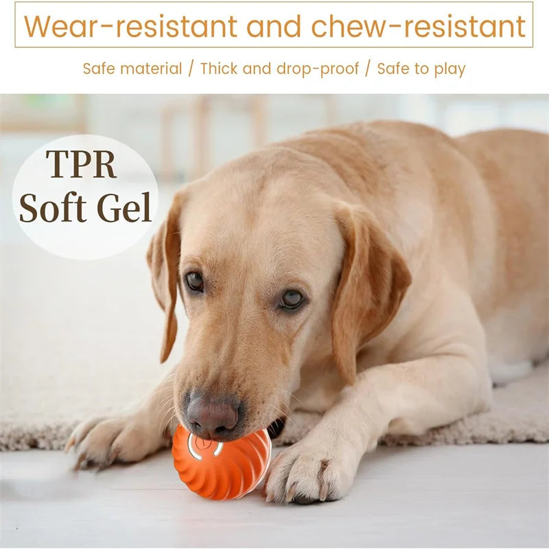 Intelligentes Hundespielzeug Ball Elektronisches interaktives Haustierspielzeug Beweglicher Ball USB Automatisch beweglich springend für Welpen Geburtstagsgeschenk Katzenprodukt