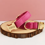 Velvet Collar Free Engrave Dog Collar For Medium Big Pet Necklace Dog Accessories Dog Collars