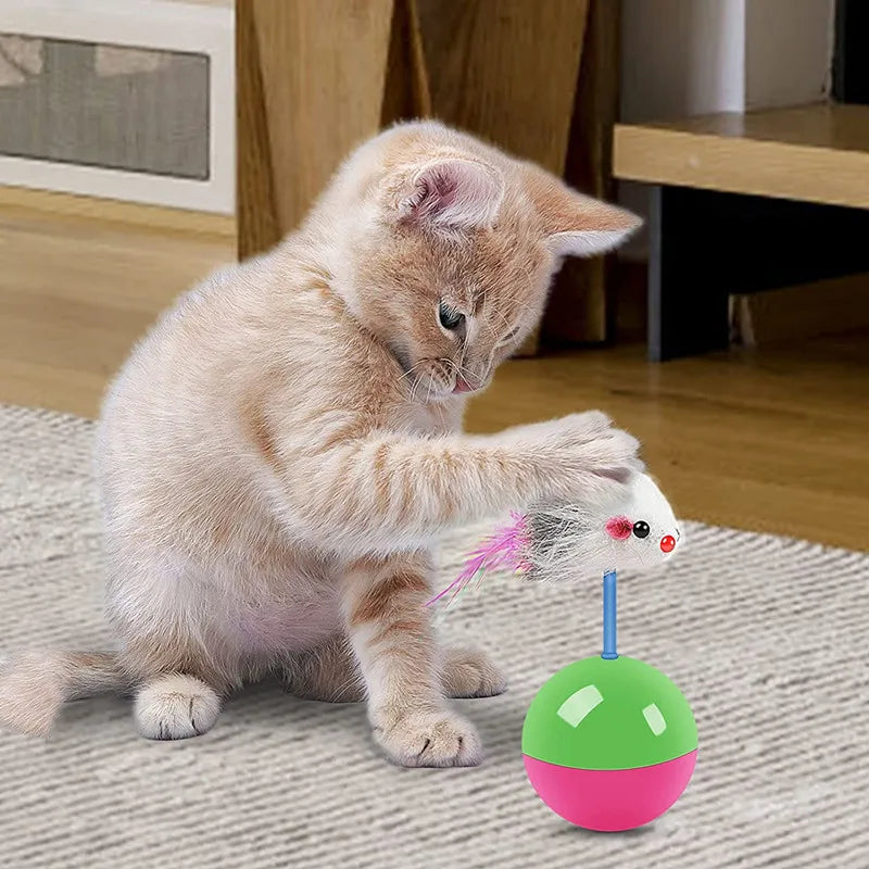 Neue Katzenspielzeuge Set Maus Wackeltier Lustige neckende Katzen und Hunde Selbstspielzeug Haustierbedarf Spielzeugset Neckende Katzenspielzeuge