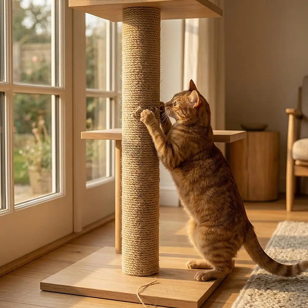 Pişik Ağacı Qülləsi üçün Pişik Cırmaq Dirəyi Sisal İpi dolaşıq Pişik Balası Oyuncaq DIY Pişik Dırmaşma Çərçivəsi Əvəzedici Dirək Cızma Mebeli