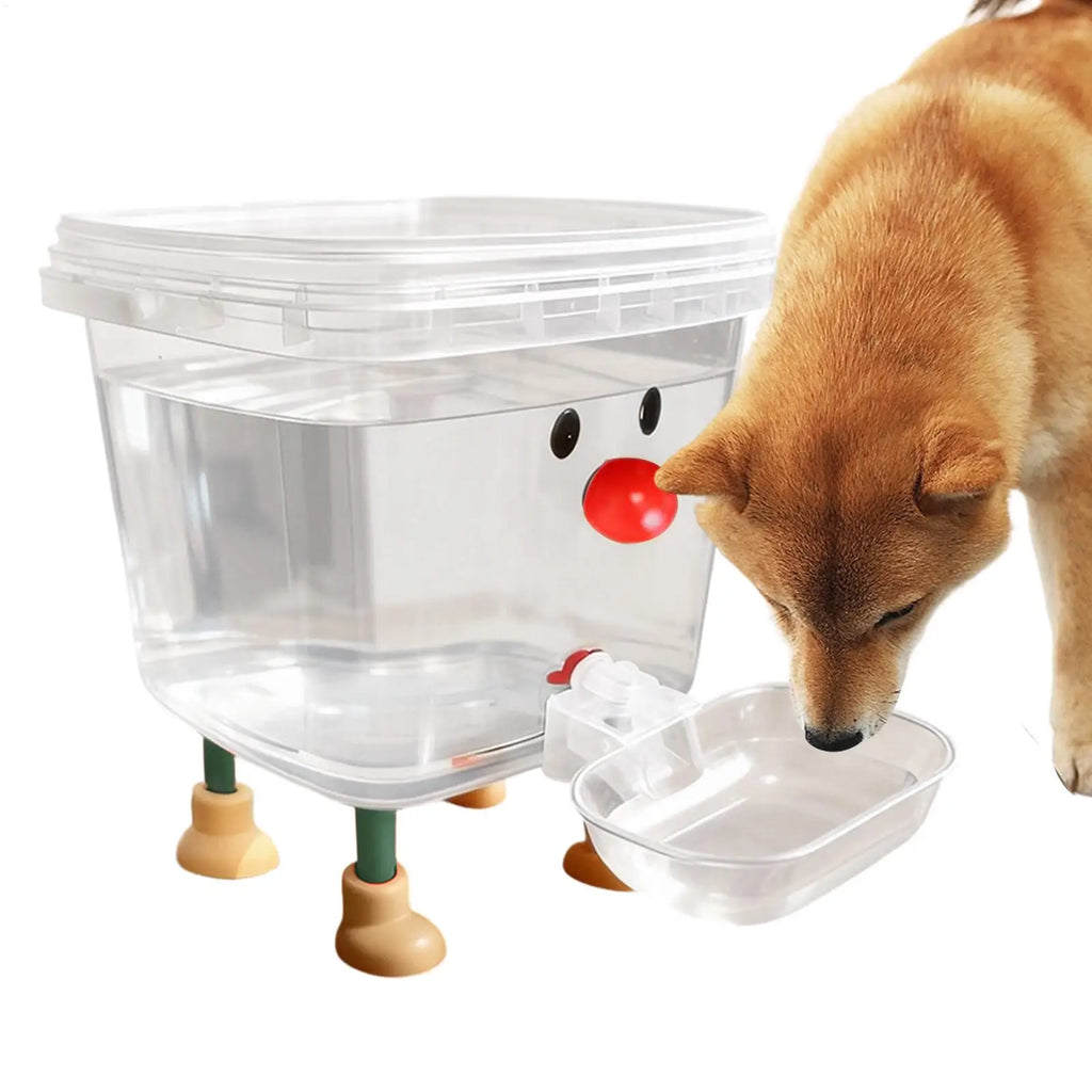 3/5L Dog Automatic Water Dispenser Auto Cat Dog Fountain Bowl Cartoon Puppy Fountain Dispenser For Home Living Room