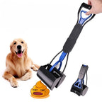Dog Pooper Scooper Pet Long Handle Jaw Poop Scoop Picker Excrement Collector Clean Tools Outdoor Foldable Animal Feces Cleaner
