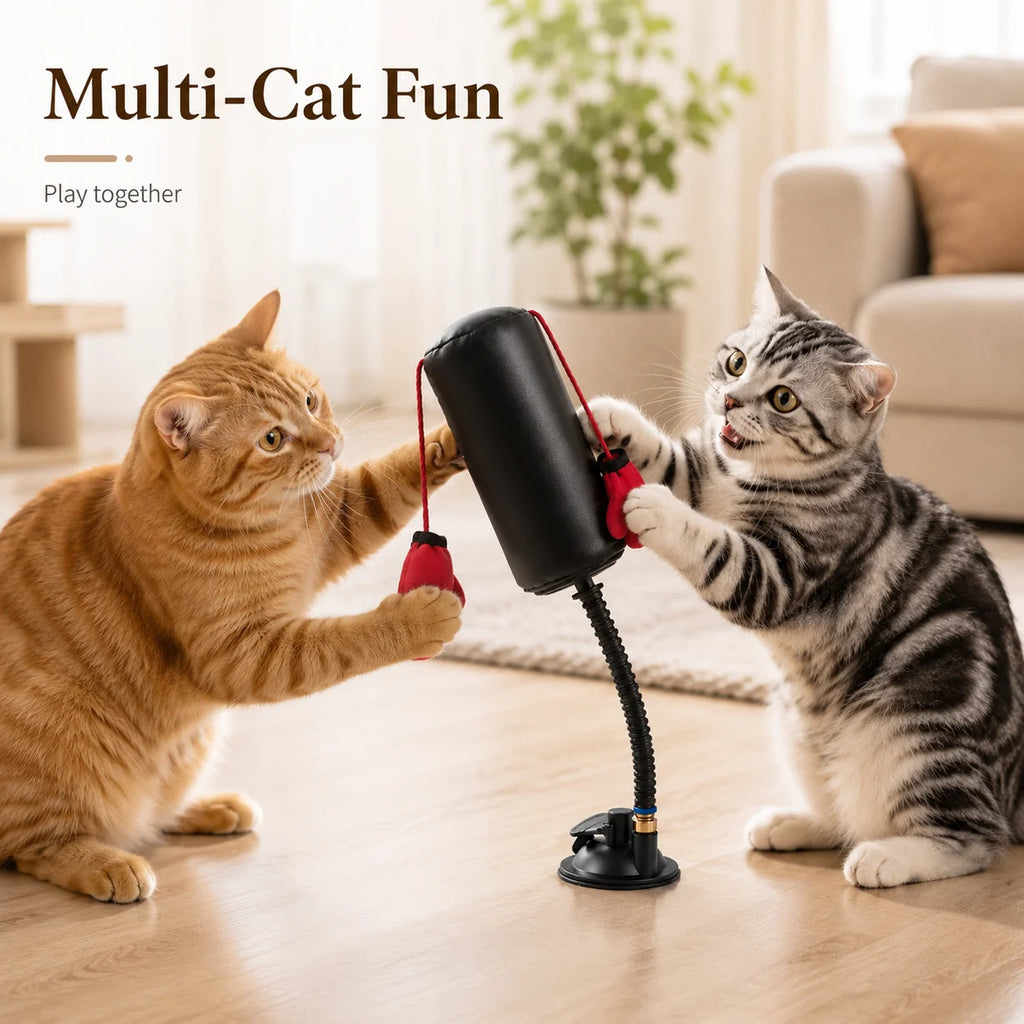 Katzenboxspielzeug - Multifunktionales Katzenstimulations-Boxspiel für Selbstunterhaltung und Entspannung - Interaktives Katzenspielzeug
