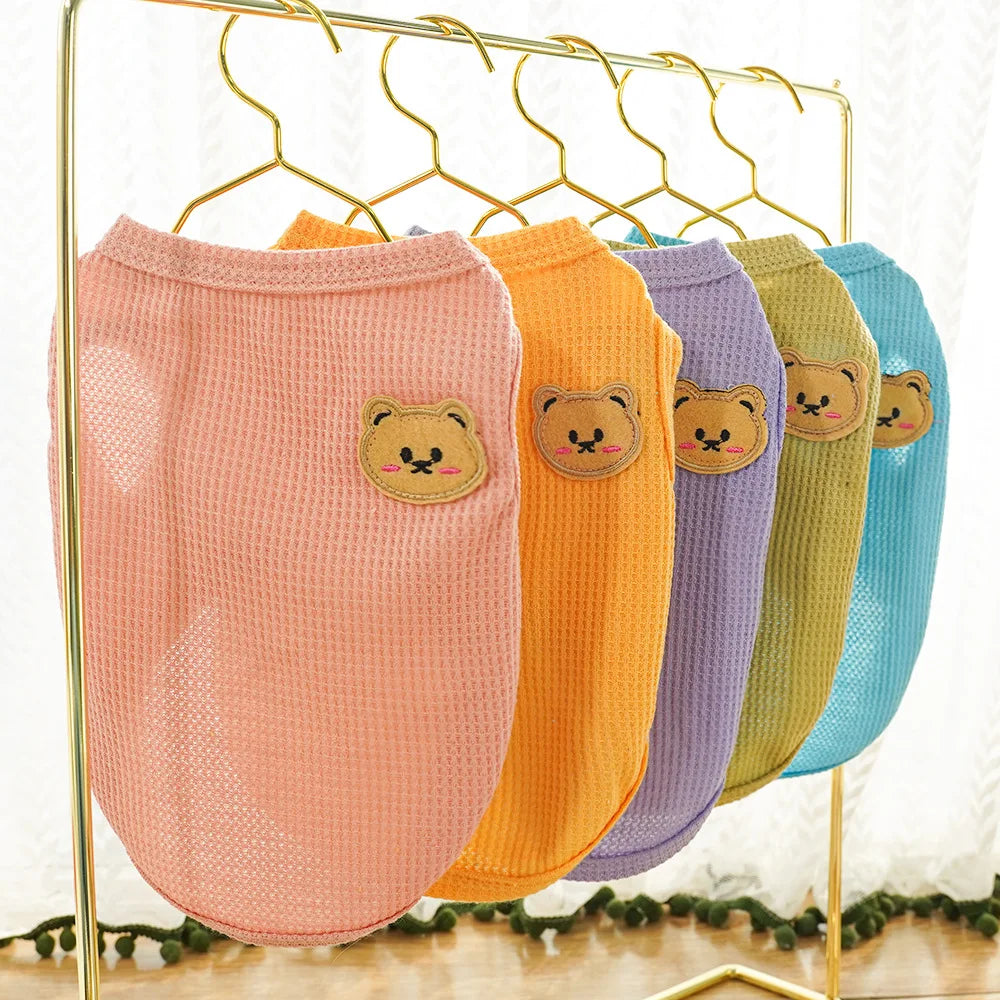 Katzenkleidung Waffelbär Haustierweste Sommer Teddy Chihuahua Kleiner Hund Zweibeinige Kleidung Katze Welpenkleidung Haustierkostüm