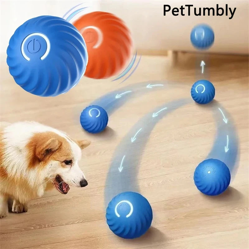 Intelligentes Hundespielzeug Ball Elektronisches interaktives Haustierspielzeug Beweglicher Ball USB Automatisch beweglich springend für Welpen Geburtstagsgeschenk Katzenprodukt