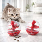 Cat Dispensing Toy, Pet Treat Dispenser, Interactive Feeding Toy for Cats, Amusing Ball for Pets, Without Battery