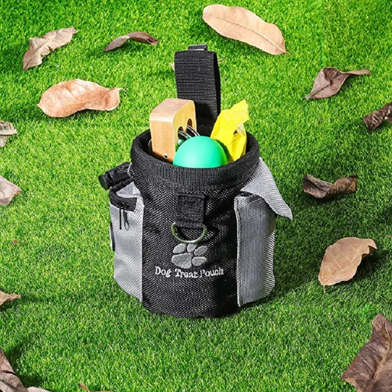 Hund Outdoor Trainingstasche Hunde Bauchtasche Therapie Tasche Multifunktionale Haustiertasche Leckerlitasche Snack-Belohnungsgürteltasche Haustiertasche