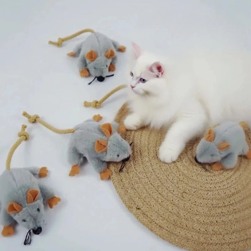 Cat Toys Cute Plush Mice Interactive Toys for Cats Pet Supplies Catnip Kitten Accessories