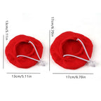 Pet Accessories Cute Cat Beret Hat Fashionable Breathable Cat Sunscreen Hat Red Black Comfortable Pet Headwear Outdoor Indoor