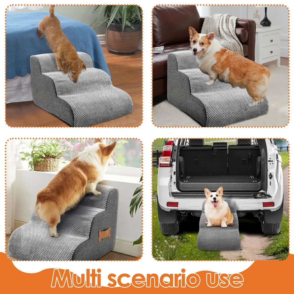 Leiter Hunde Haustiere Knochengriff Welpen Treppe neben Sofa Bett Rampe für Hunde Schutz der Gelenksicherheit Haustiertreppe für ältere Hunde