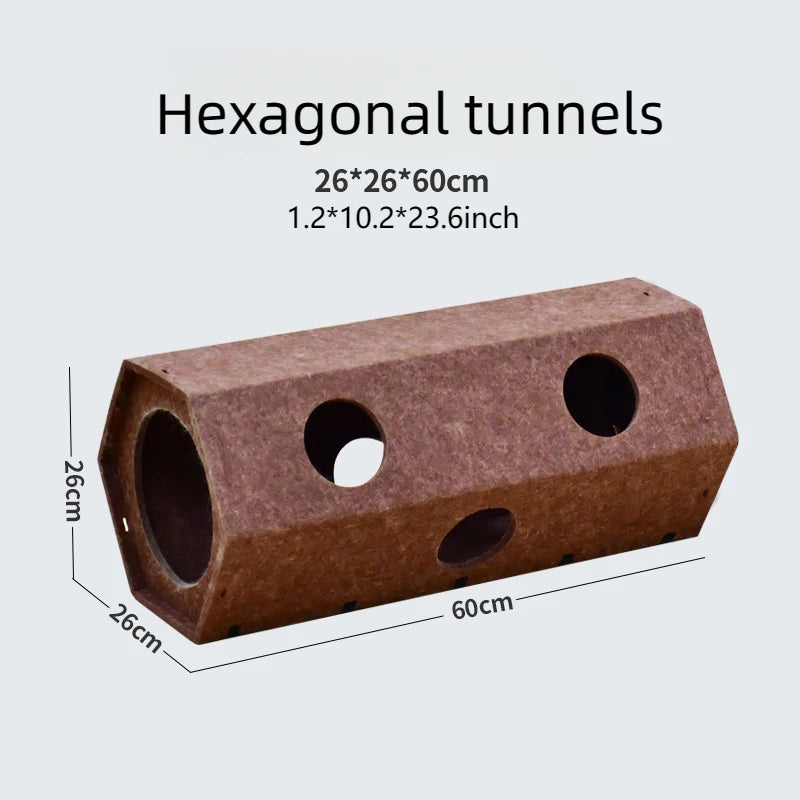 Pet Cat Tunnel Tube Toys Foldable Tunnels for Indoor Cats Kitten Play Tube