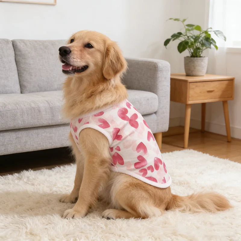 Dog Clothes Summer Thin Dog Vest T-Shirt Print Dog Cute Outfits Chihuahua Pet Clothing French Bulldog Pug Costumes Puppy Shirts