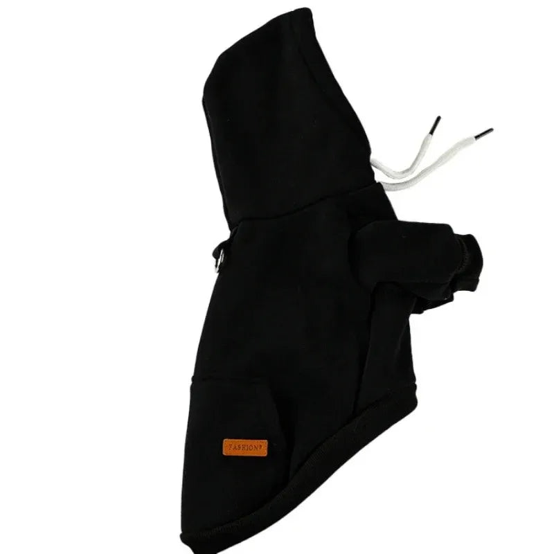 Hundekleidung Hunde-Kapuzenpullover für kleine und mittelgroße Hunde Weste Outdoor-Sweatshirt Bulldogge Husky Warmer Fleece Haustierkleidung Welpen-Katzen-Kostüm