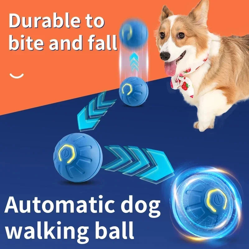 Intelligentes Hundespielzeug Ball Elektronisches interaktives Haustierspielzeug Beweglicher Ball USB Automatisch beweglich springend für Welpen Geburtstagsgeschenk Katzenprodukt