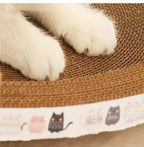 Kratzbaum aus Wellpappe mit Katzenminze, verschleißfest und kratzfest, Katzenbett, Kratzsofa, Schutz für Katzenmöbel