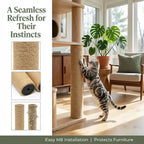 Pişik Ağacı Qülləsi üçün Pişik Cırmaq Dirəyi Sisal İpi dolaşıq Pişik Balası Oyuncaq DIY Pişik Dırmaşma Çərçivəsi Əvəzedici Dirək Cızma Mebeli