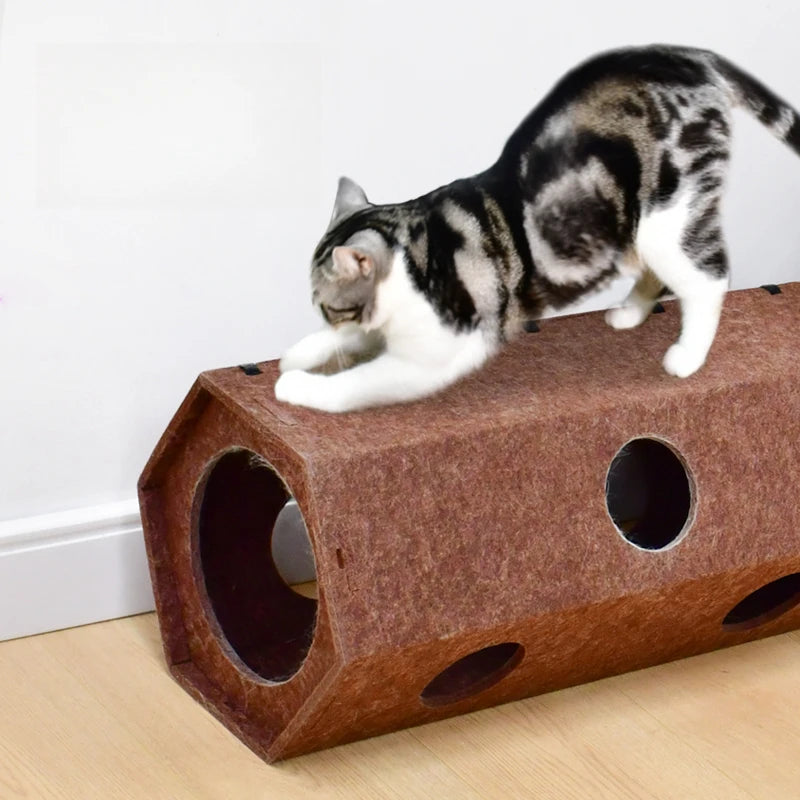 Pet Cat Tunnel Tube Toys Foldable Tunnels for Indoor Cats Kitten Play Tube