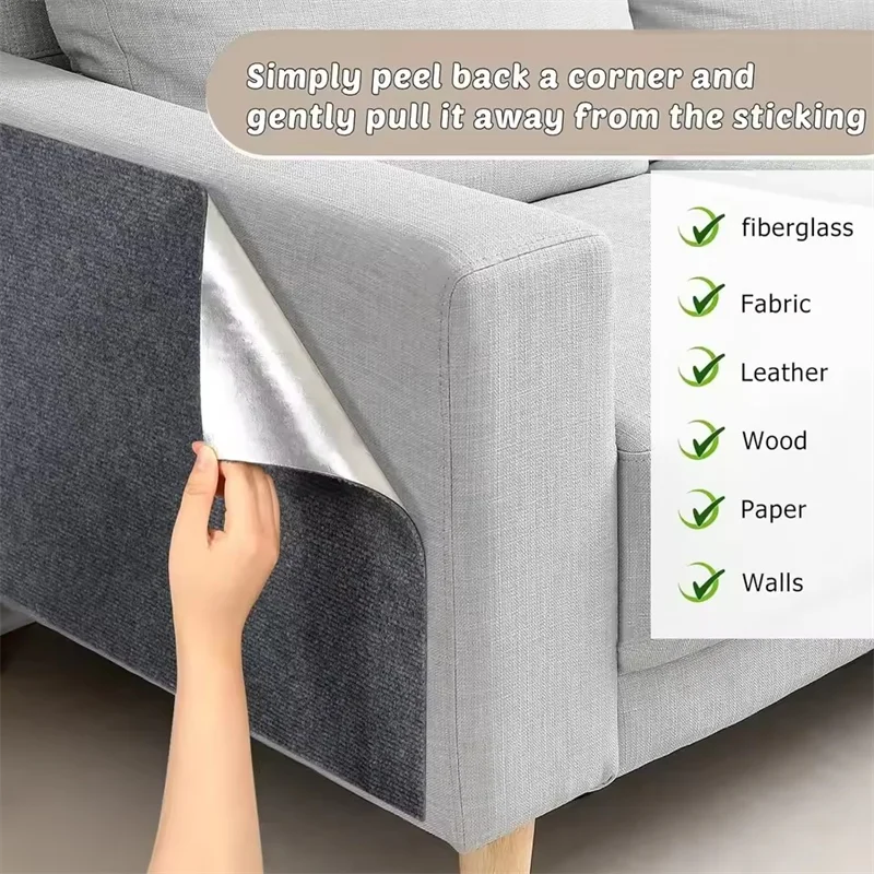 7 Farben Katzenkratzbaum Sofa Protektor Kratzpolster Schutz Zuschneidbar Selbstklebender Teppich DIY Kratzmatte