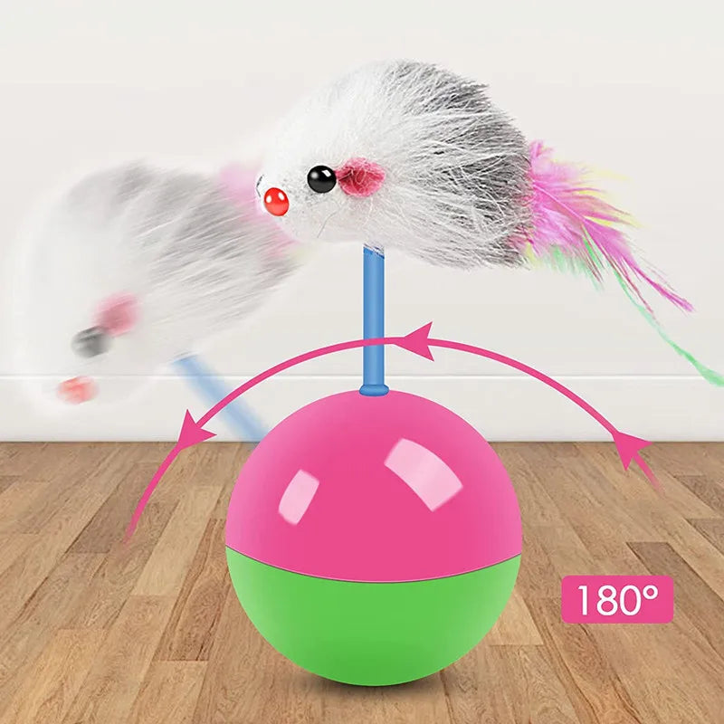 Neue Katzenspielzeuge Set Maus Wackeltier Lustige neckende Katzen und Hunde Selbstspielzeug Haustierbedarf Spielzeugset Neckende Katzenspielzeuge