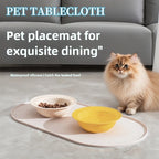 Katzenfuttermatte mit rutschfester wasserdichter Ausführung, Haustierfuttermatte, kompatibel mit Katzen-/Hundenäpfen, Mehrfachhaushalte, Hundebesitzer