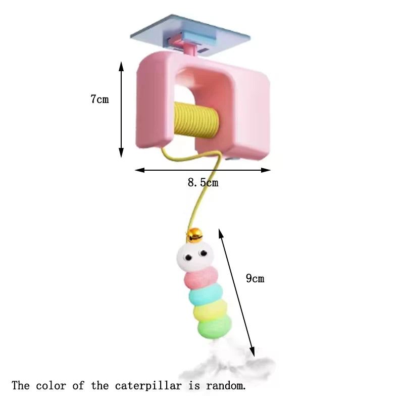Popular new interactive electric cat toys with hanging doors automatic cat ball toys self play funny cat toys