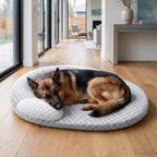 Kühlendes Hundebett Sommer Eisseide Katzenmatte Ovales Haustiernest Atmungsaktive Wärmeableitung Kühlmatte für kleine, mittlere, große Hunde und Katzen