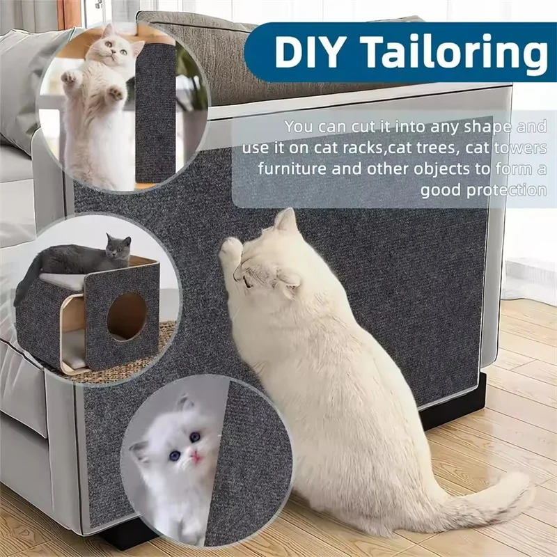 7 Farben Katzenkratzbaum Sofa Protektor Kratzpolster Schutz Zuschneidbar Selbstklebender Teppich DIY Kratzmatte