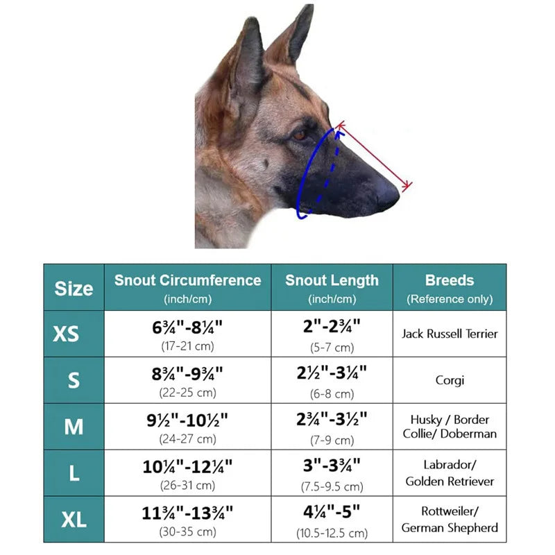 Dog Muzzle, Soft Mesh Covered Muzzle for Bait Protection with Adjustable Straps, Prevent Biting Chewing and Licking