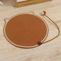 Cat Scratching Mat, Durable Cotton Rope Cat Scratcher with Self-Play Ball, 2-in-1 Sleeping & Claw Care Pad, Summer Use