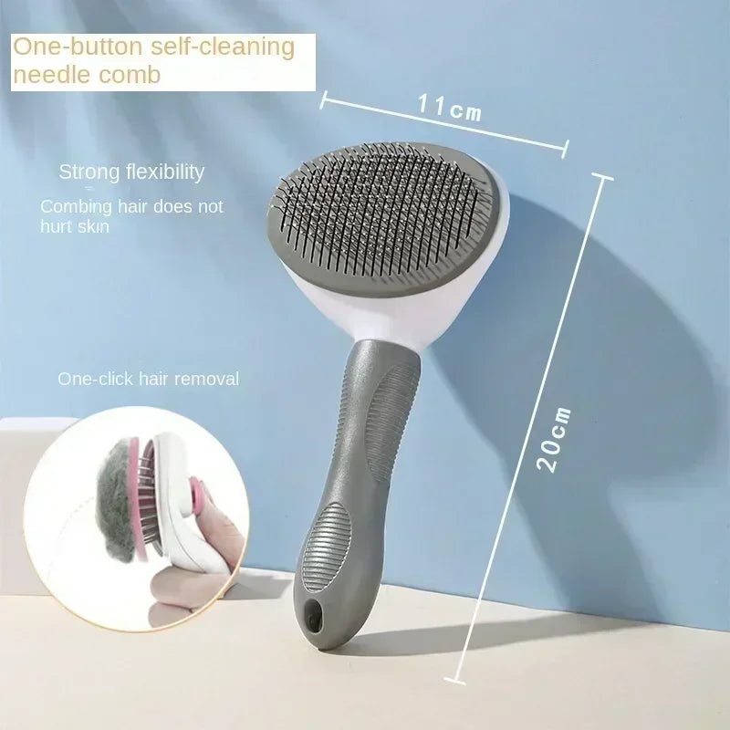 For Cat Accessories Dog Grooming Equipment Cats Products Non-slip Beauty Brush Pet Hair Removal Comb Things Supplies Home Garden